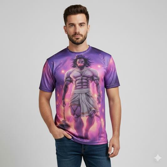 Almighty Immortal Lord Hanuman Graphic T-shirt | AIGenz