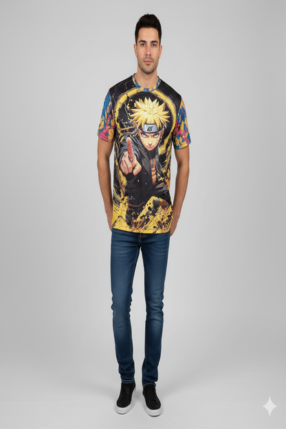 Anime Naruto Graphic Print T-Shirt For Men's\ AI Genz