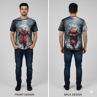 Anime Dragon Goku Character Cool Graphic Print T-Shirt For Men |AIGenz